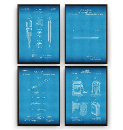 Classroom Set Of 4 Patent Prints - Magic Posters