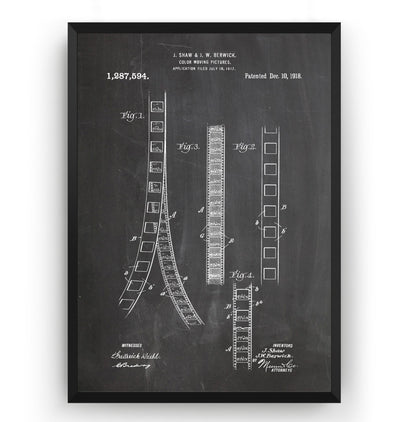 Colour Moving Picture 1918 Patent Print - Magic Posters