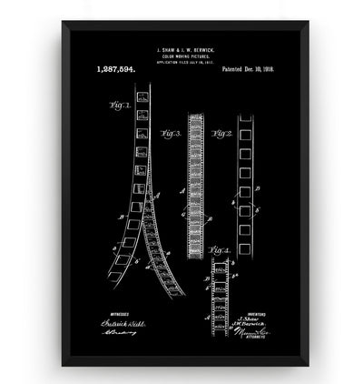 Colour Moving Picture 1918 Patent Print - Magic Posters