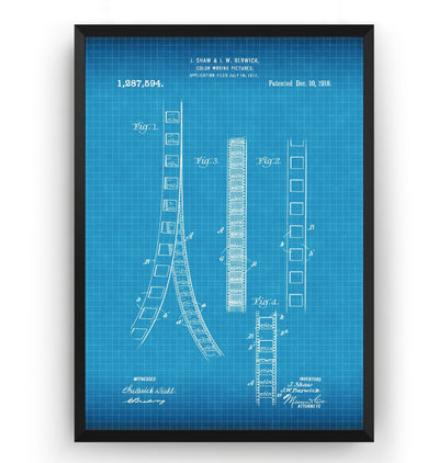 Colour Moving Picture 1918 Patent Print - Magic Posters
