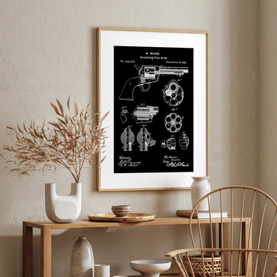 Colt Peacemaker 1875 Patent Print - Magic Posters