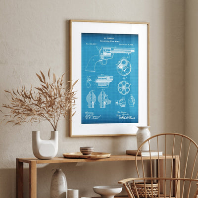 Colt Peacemaker 1875 Patent Print - Magic Posters