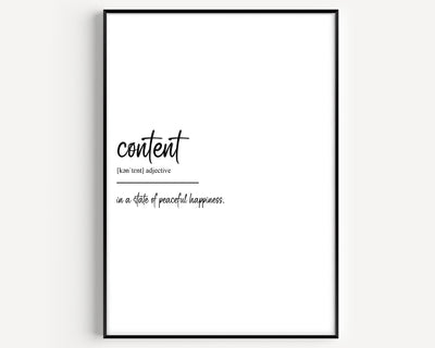 Content Definition Print - Magic Posters