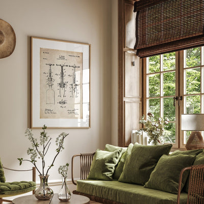 Corkscrew 1898 Patent Print - Magic Posters