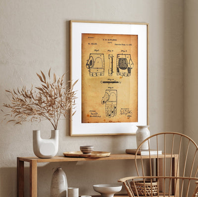Cricket Glove 1885 Patent Print - Magic Posters
