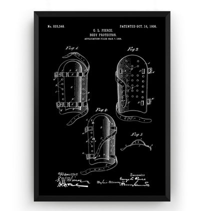 Cricket Leg Pads 1906 Patent Print - Magic Posters