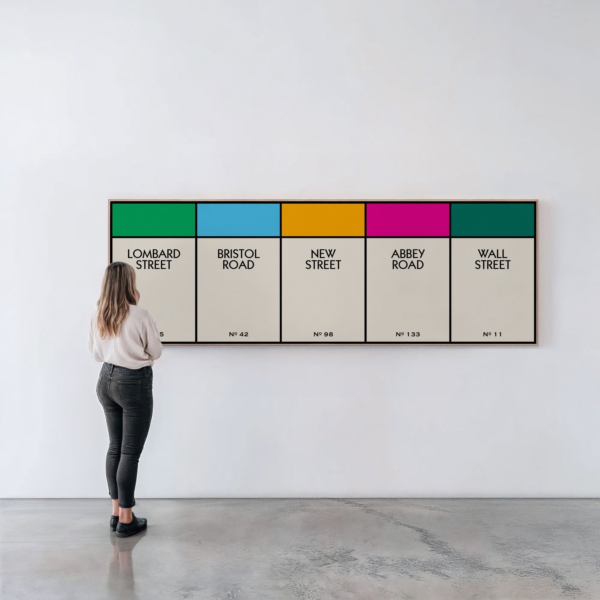 Custom Multi Street Name Print (Panoramic) - Magic Posters