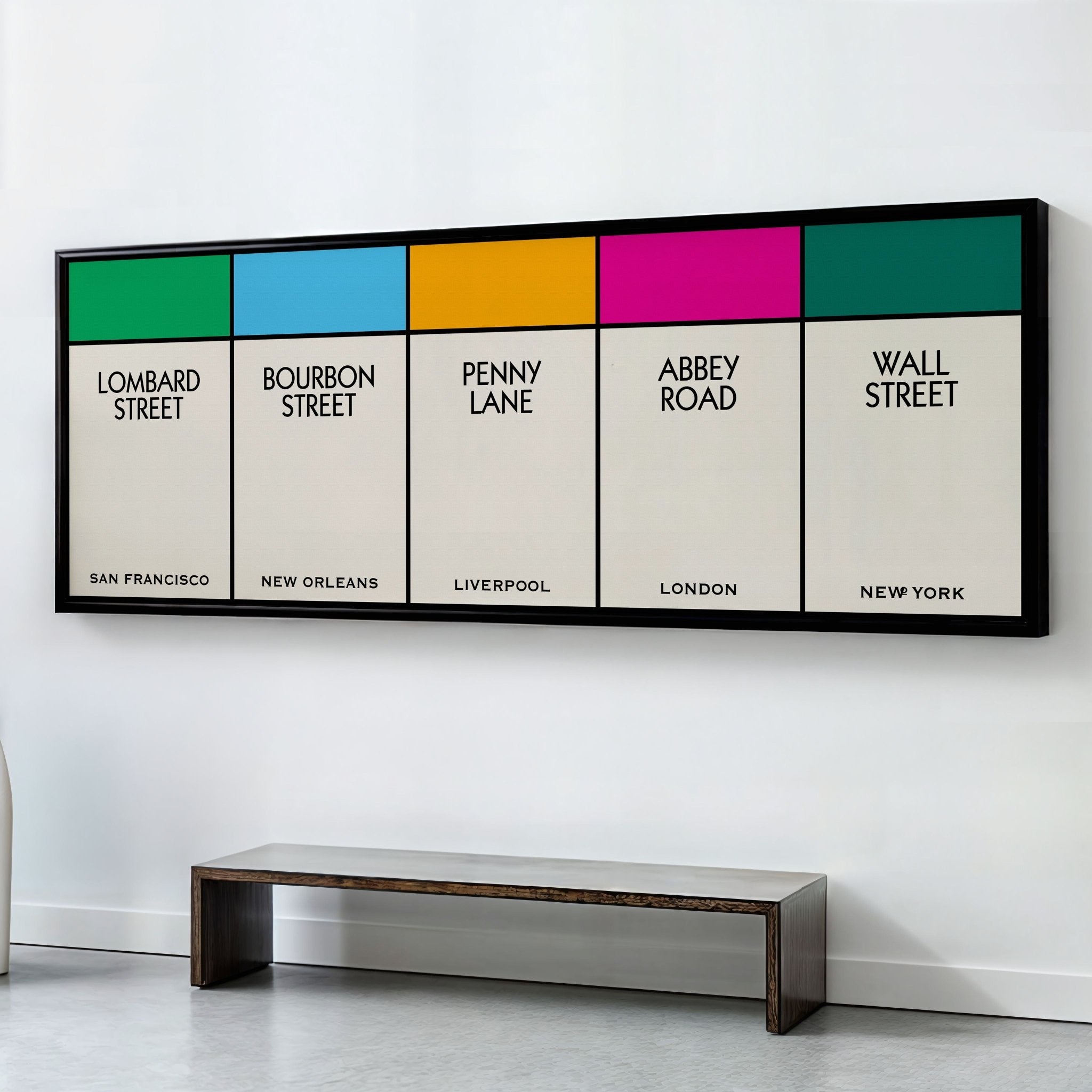 Custom Multi Street Name Print (Panoramic) - Magic Posters