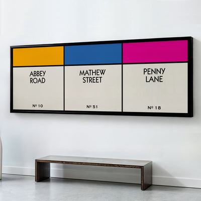 Custom Multi Street Name Print (Panoramic) - Magic Posters