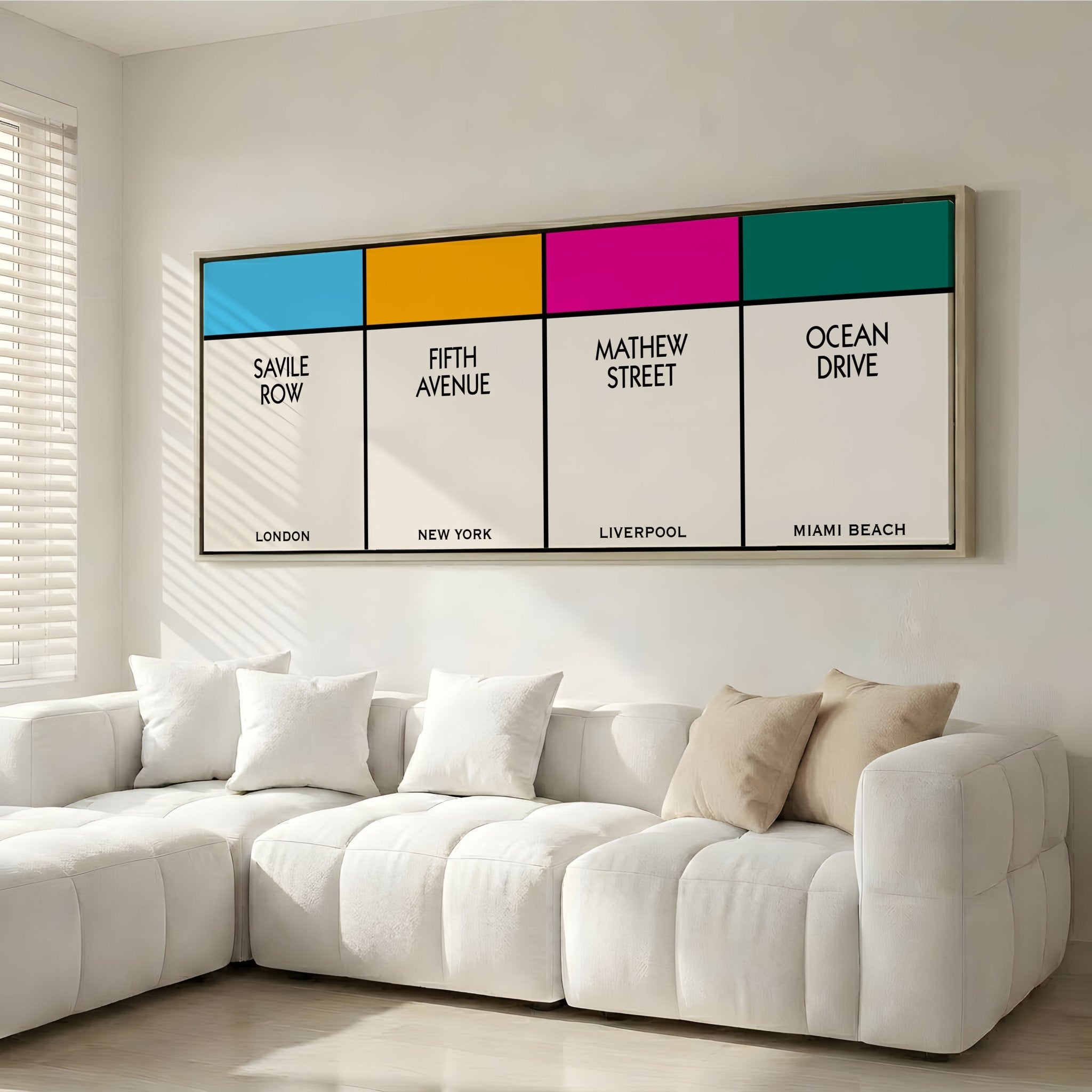Custom Multi Street Name Print (Panoramic) - Magic Posters