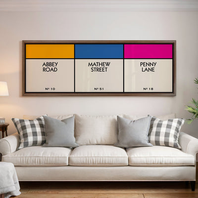 Custom Multi Street Name Print (Panoramic) - Magic Posters