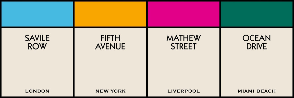 Flat artwork, 4 street names