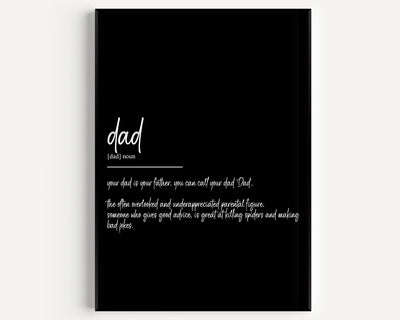 Dad Definition Print - Magic Posters