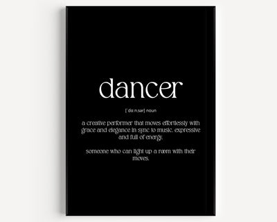 Dancer Definition Print - Magic Posters