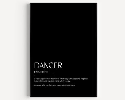Dancer Definition Print - Magic Posters
