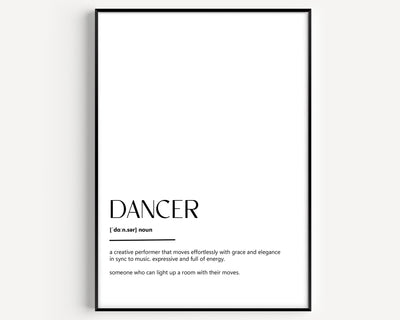 Dancer Definition Print - Magic Posters