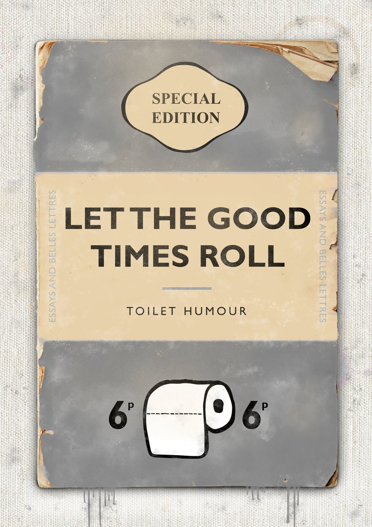 Personalised Book Cover Art Print (Dark Grey)