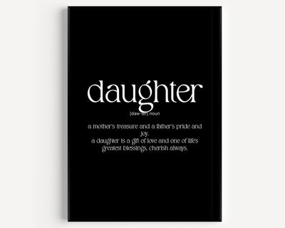 Daughter Definition Print - Magic Posters