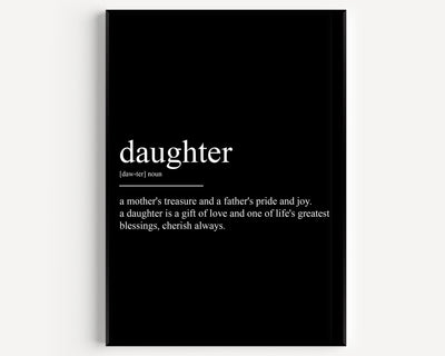 Daughter Definition Print - Magic Posters