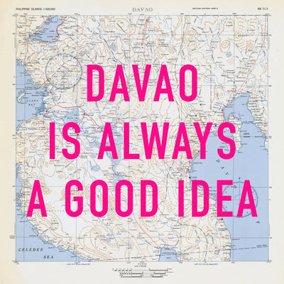 Davao Retro Pop Art Map Print (square) - Magic Posters