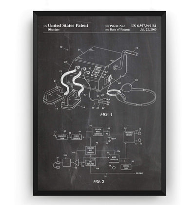 Defibrillator Patent Print - Magic Posters