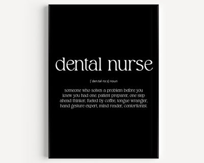 Dental Nurse Definition Print - Magic Posters