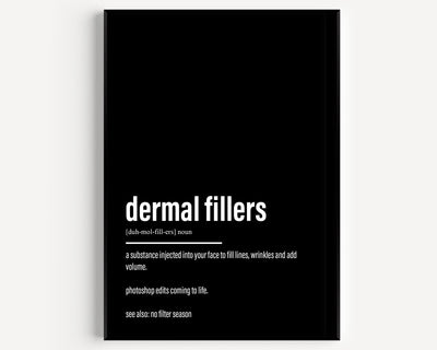 Dermal Fillers Definition Print - Magic Posters