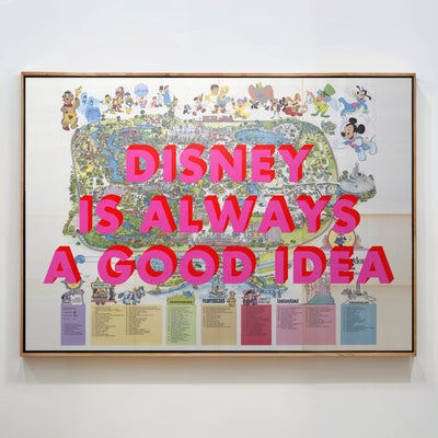 Disney World Florida Retro Pop Art Theme Park Map Print - Magic Posters