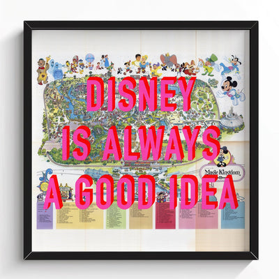Disney World Florida Retro Pop Art Theme Park Map Print - Magic Posters