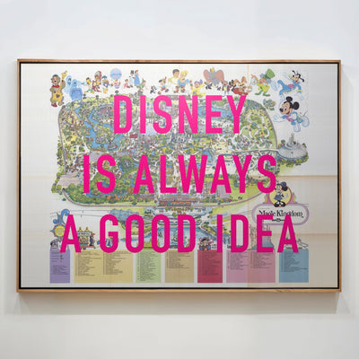 Disney World Florida Retro Pop Art Theme Park Map Print - Magic Posters