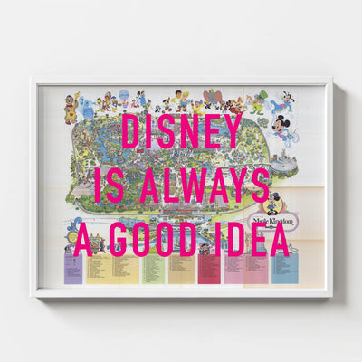 Disney World Florida Retro Pop Art Theme Park Map Print - Magic Posters