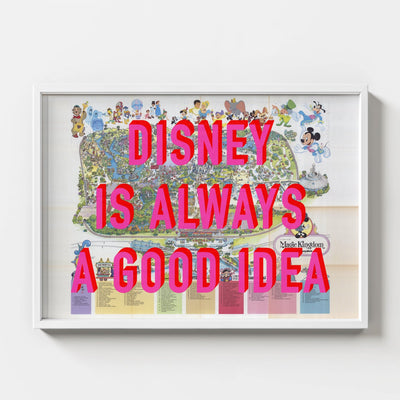 Disney World Florida Retro Pop Art Theme Park Map Print - Magic Posters