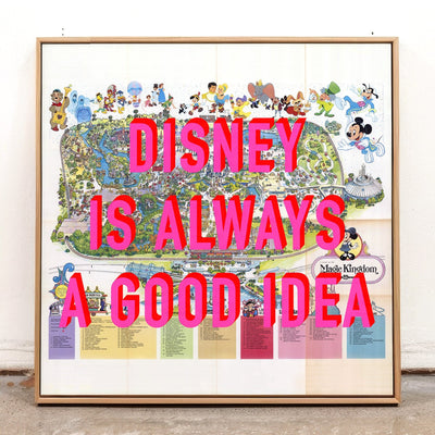 Disney World Florida Retro Pop Art Theme Park Map Print - Magic Posters