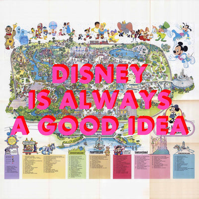 Disney World Florida Retro Pop Art Theme Park Map Print - Magic Posters