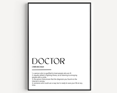 Doctor Definition Print V2 - Magic Posters