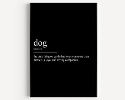 Dog Definition Print - Magic Posters
