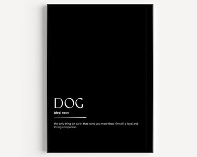 Dog Definition Print - Magic Posters
