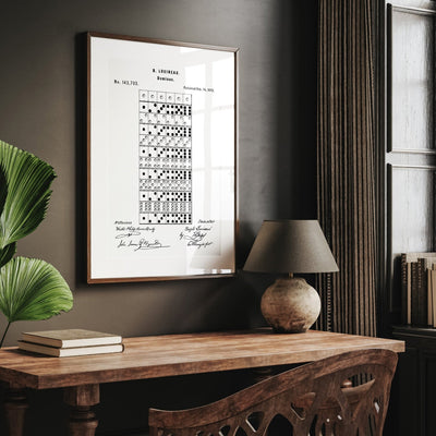 Dominoes 1873 Patent Print - Magic Posters