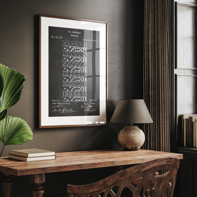 Dominoes 1873 Patent Print - Magic Posters