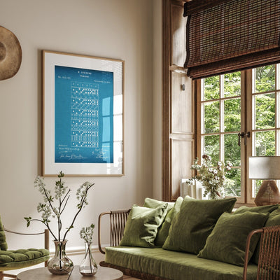 Dominoes 1873 Patent Print - Magic Posters