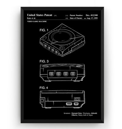 Dreamcast 1999 Patent Print - Magic Posters