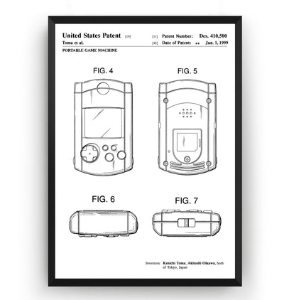 Dreamcast VMU 1999 Patent Print - Magic Posters