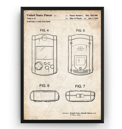 Dreamcast VMU 1999 Patent Print - Magic Posters