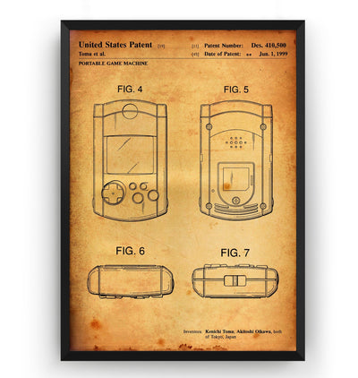 Dreamcast VMU 1999 Patent Print - Magic Posters