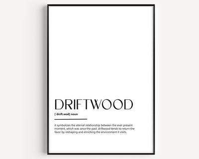 Driftwood Definition Print - Magic Posters