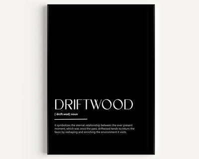 Driftwood Definition Print - Magic Posters