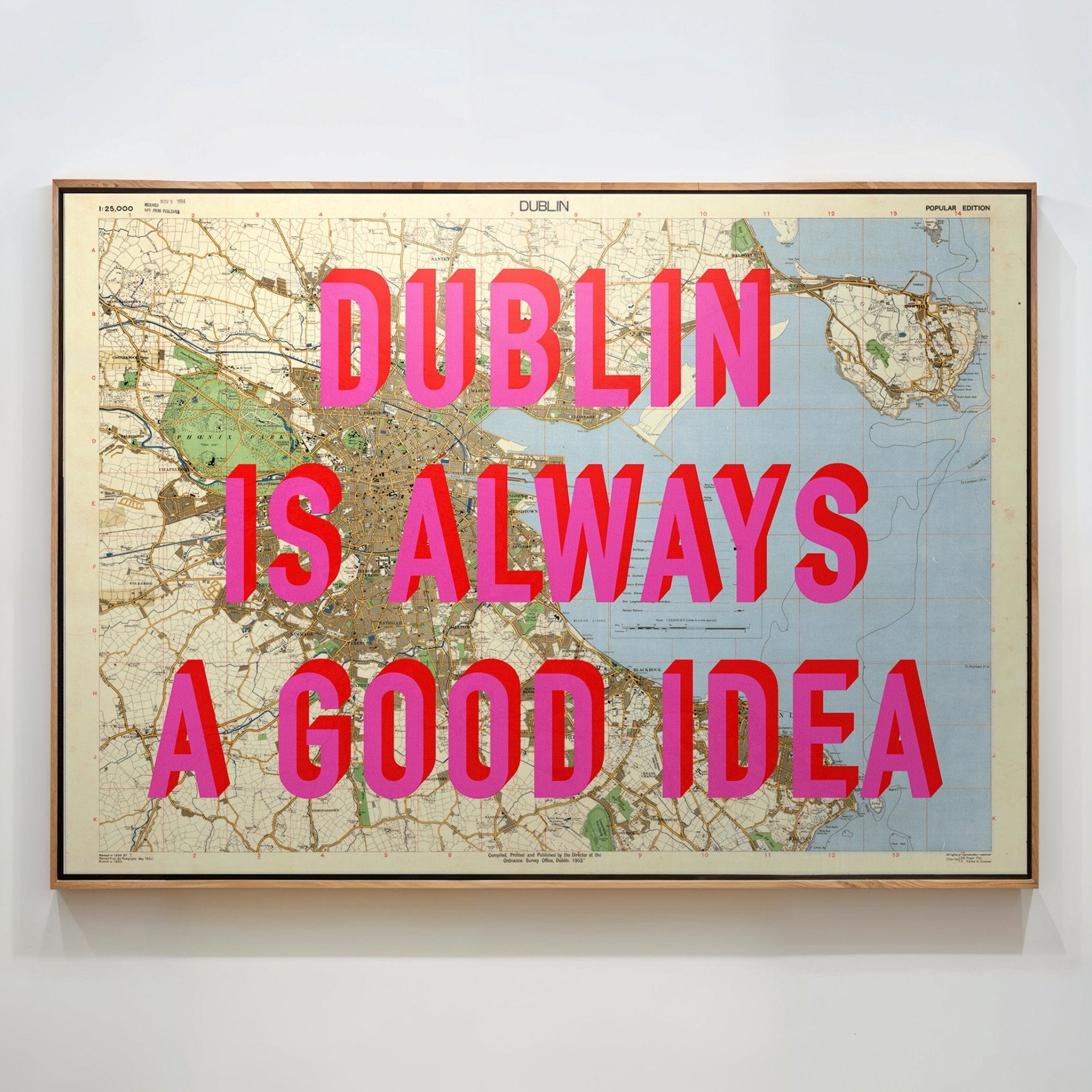 Dublin Retro Pop Art Map Print - Magic Posters