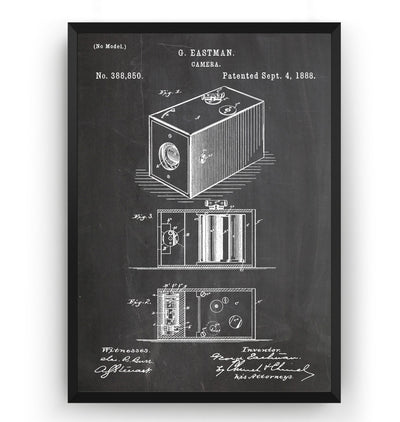 Eastman Kodak Camera 1888 Patent Print - Magic Posters