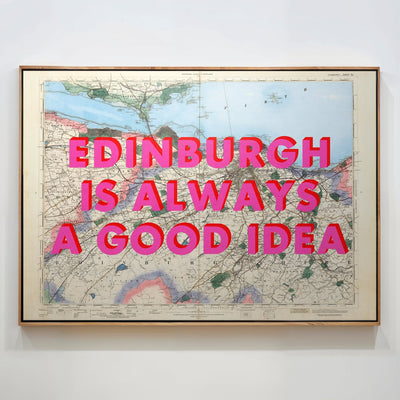 Edinburgh Retro Pop Art Map Print - Magic Posters