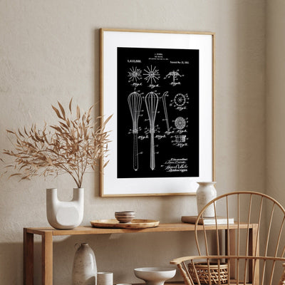 Egg Beater Whisk 1922 Patent Print - Magic Posters